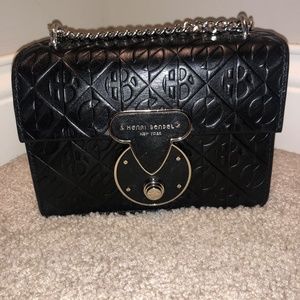 Henri Bendel Black leather purse